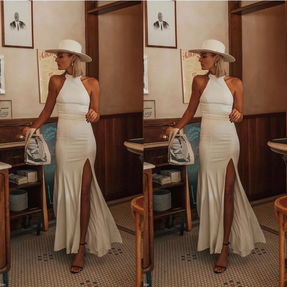 New Bhldn Montreal Crepe Maxi Dress - Ivory